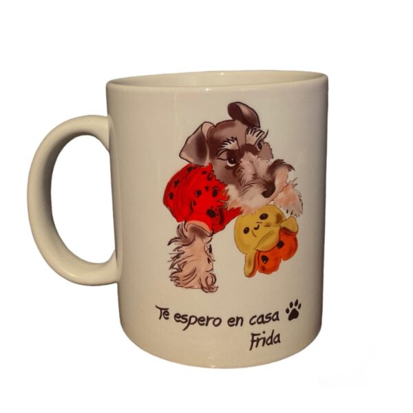 Tacita personalizada scketch, pedido de Santa Cruz.